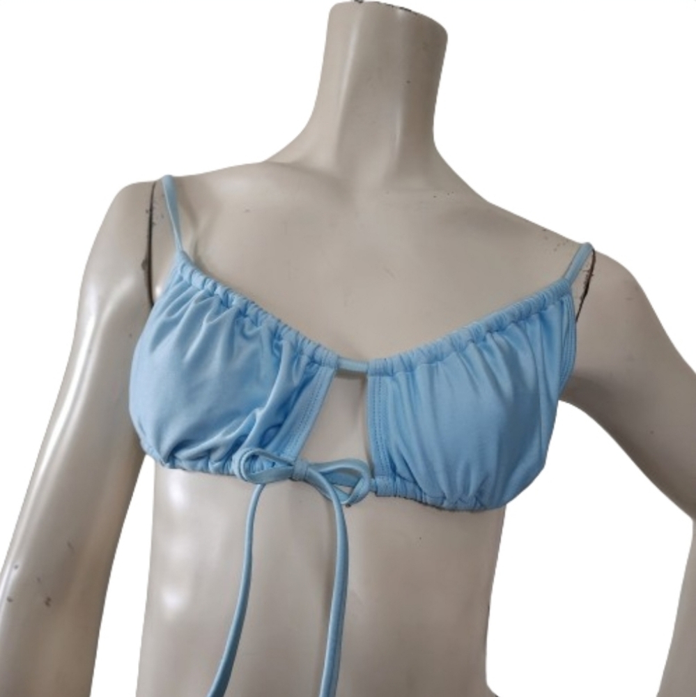 Wild Fable Bikini Top Womens S Light Blue NEW